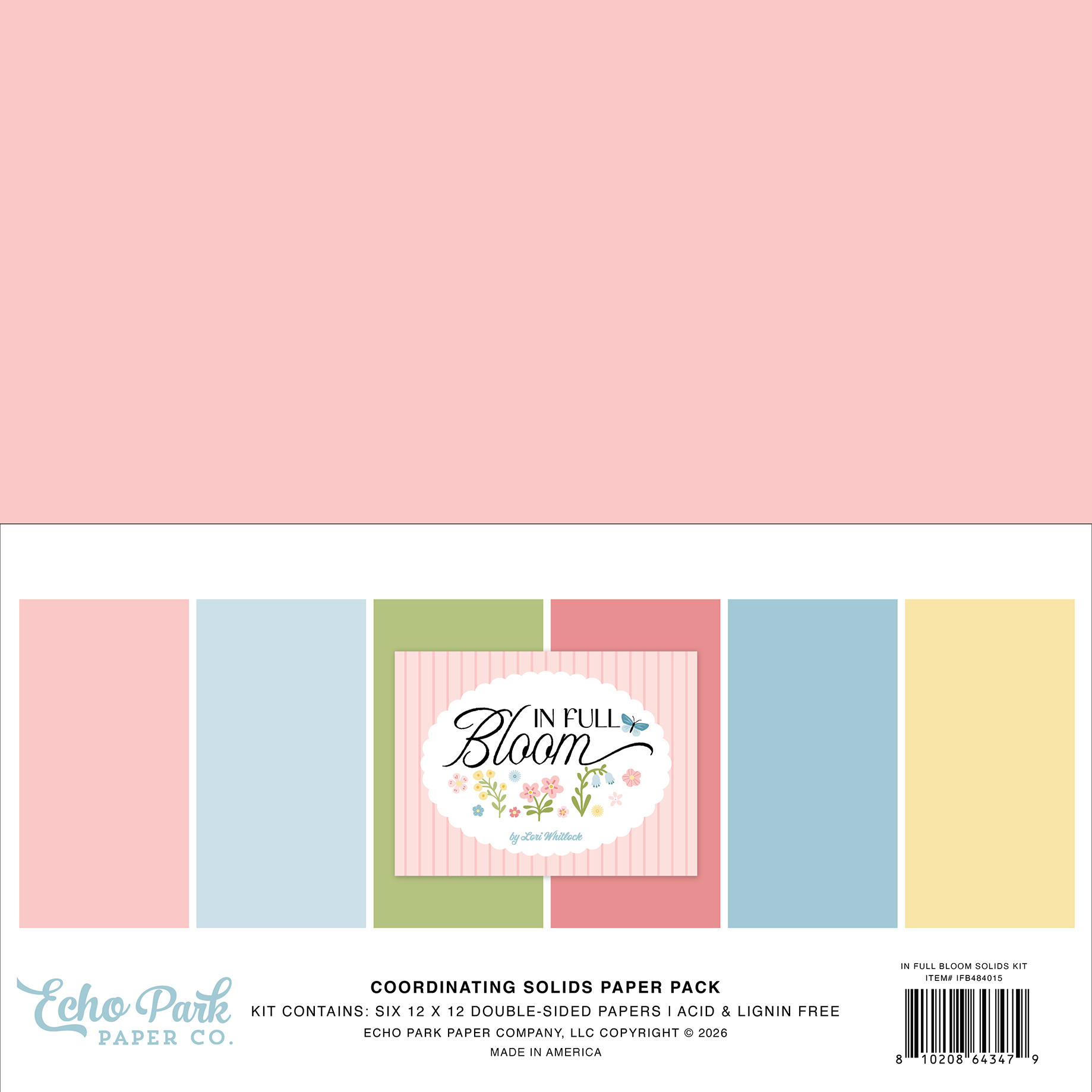 Echo Park in Full Bloom Solids Kit
