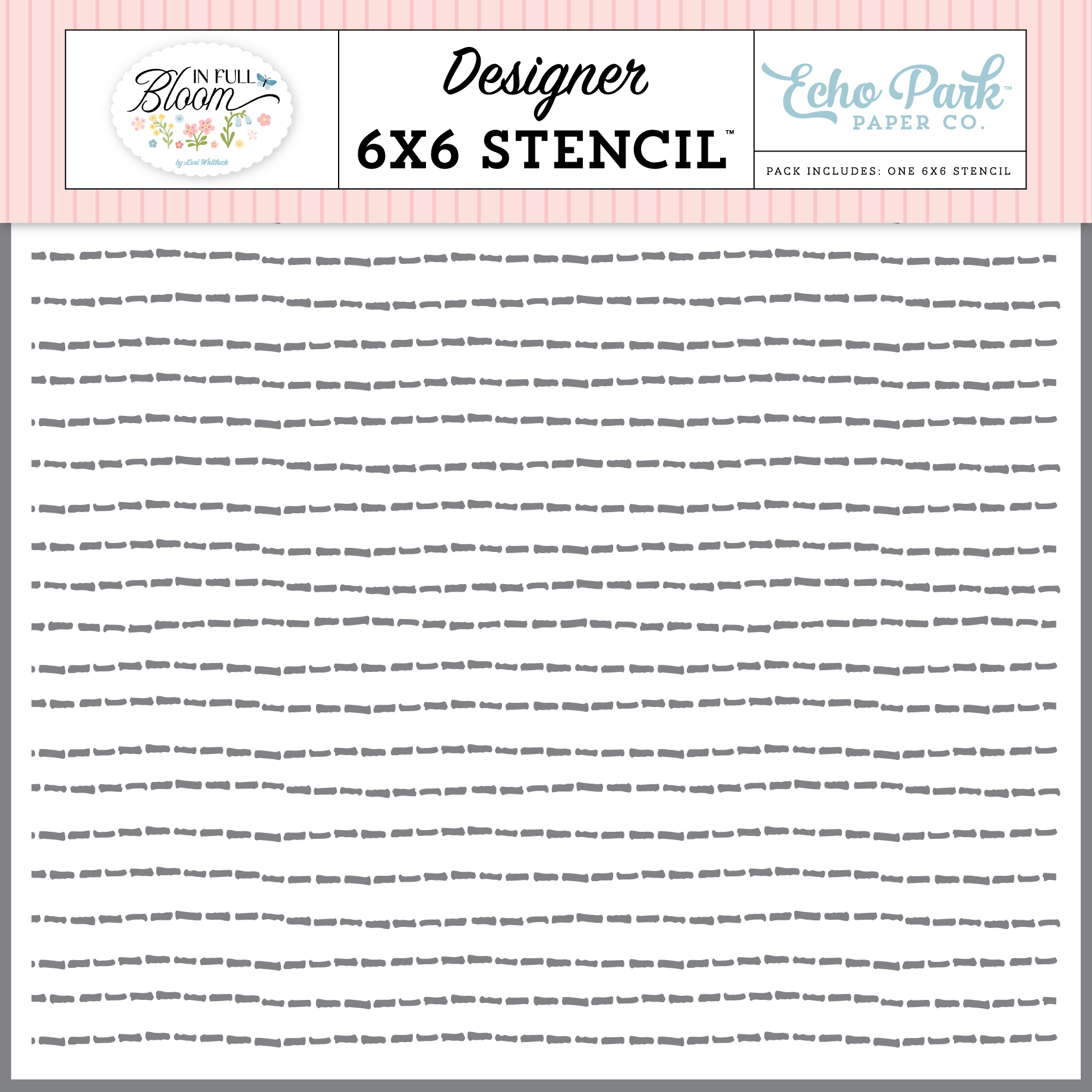 Echo Park in Full Bloom Stencil Happy Spring Trails