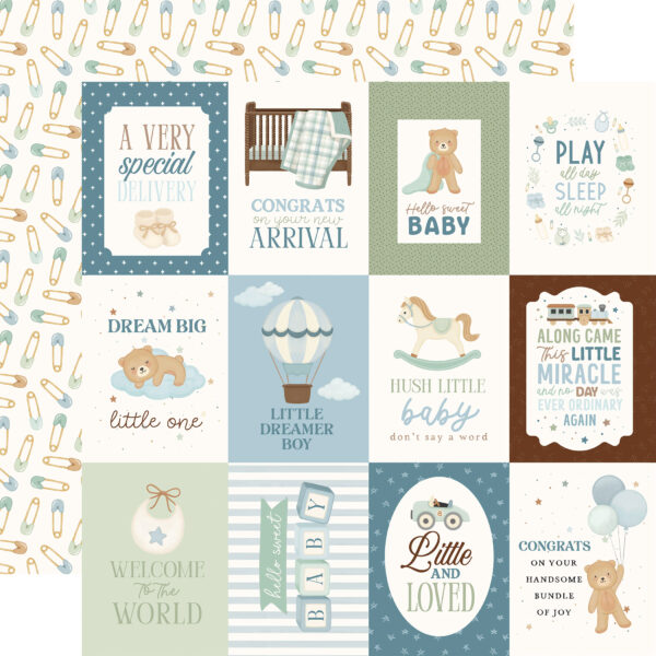 Carta Bella Little Lullbies Baby Boy 12X12 3X4 Journaling Cards Carta Bella Little Lullbies Baby Boy 12X12 3X4 Journaling Cards