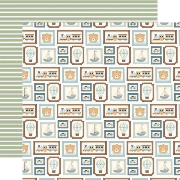 Carta Bella Little Lullbies Baby Boy 12X12 Boy Nursery Wall Art