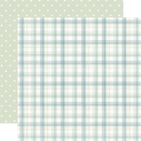 Carta Bella Little Lullbies Baby Boy 12X12 Perfect Boy Plaid Carta Bella Little Lullbies Baby Boy 12X12 Perfect Boy Plaid