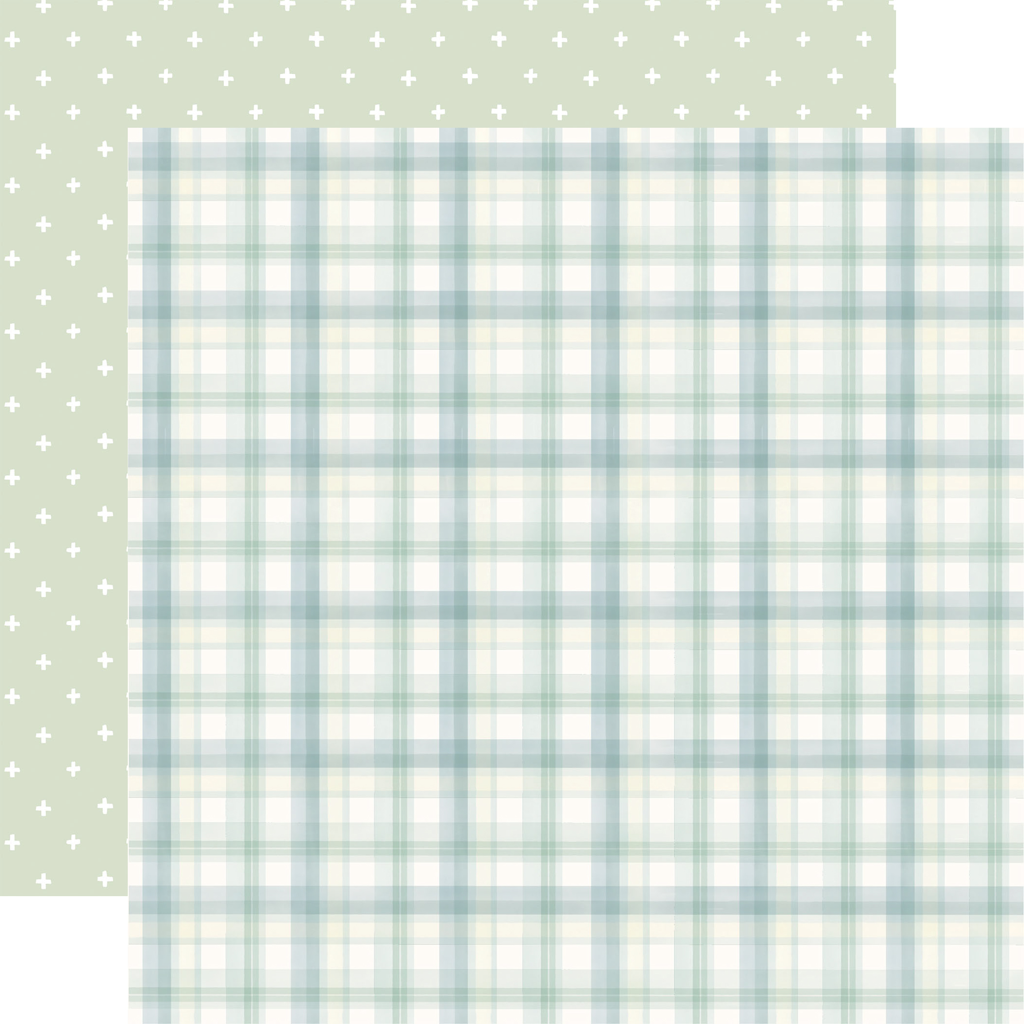 Carta Bella Little Lullbies Baby Boy 12X12 Perfect Boy Plaid