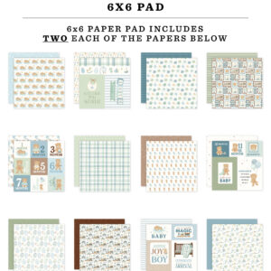 Carta Bella Little Lullabies Baby Boy 6X6 Paper Pad