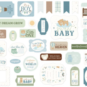 Carta Bella Little Lullabies Baby Boy Ephemera