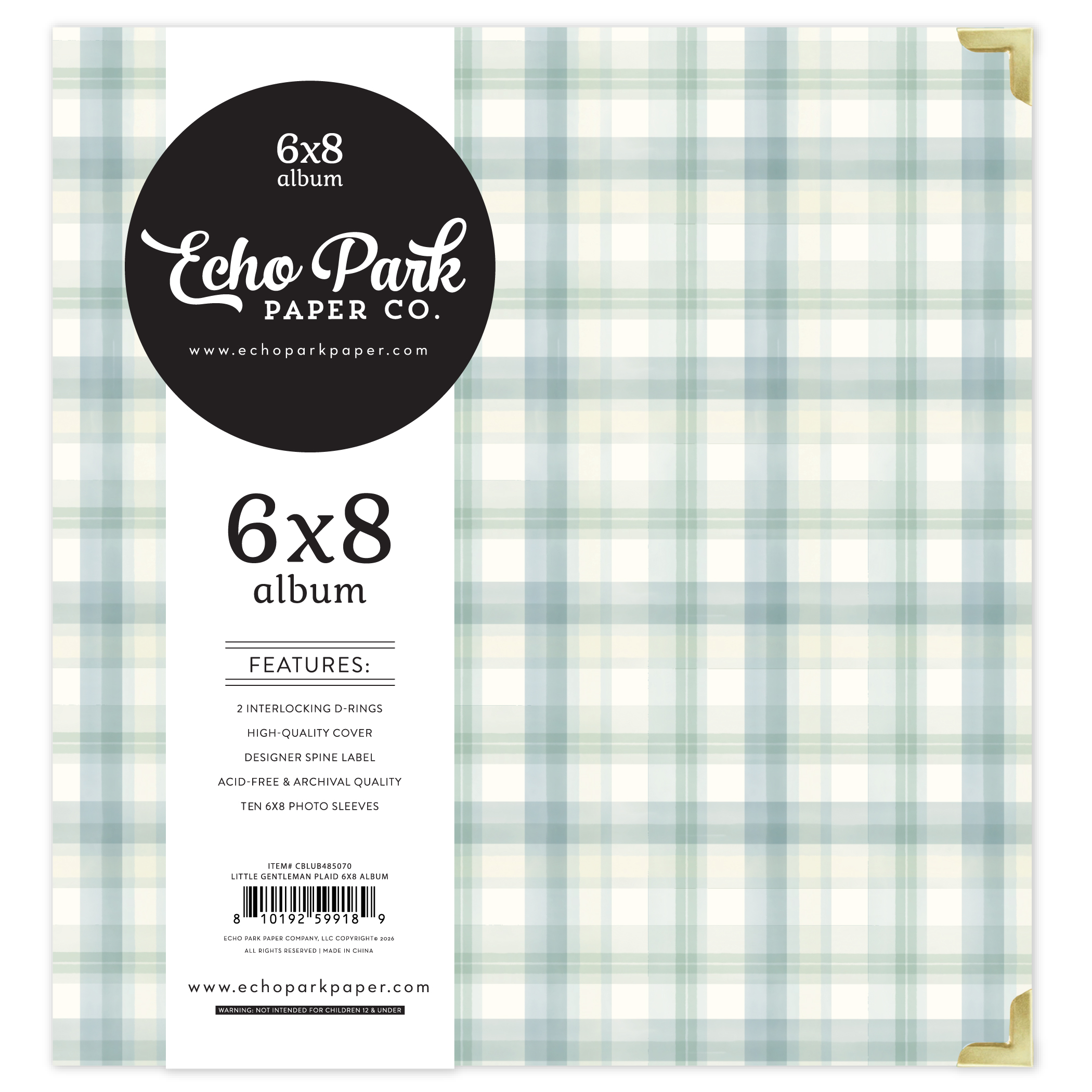 Carta Bella Little Lullabies Baby Boy Album 6X8 Little Gentleman