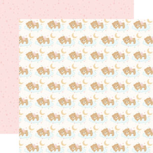 Carta Bella Little Lullbies Baby Girl 12X12 Sleepy Girl Bear