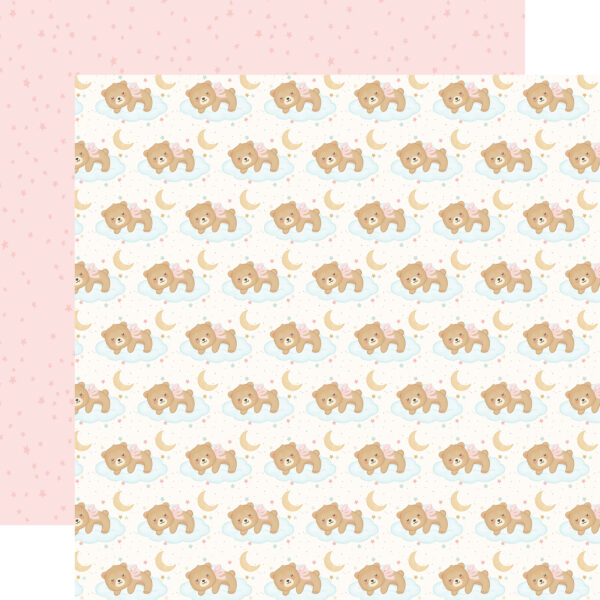 Carta Bella Little Lullbies Baby Girl 12X12 Sleepy Girl Bear