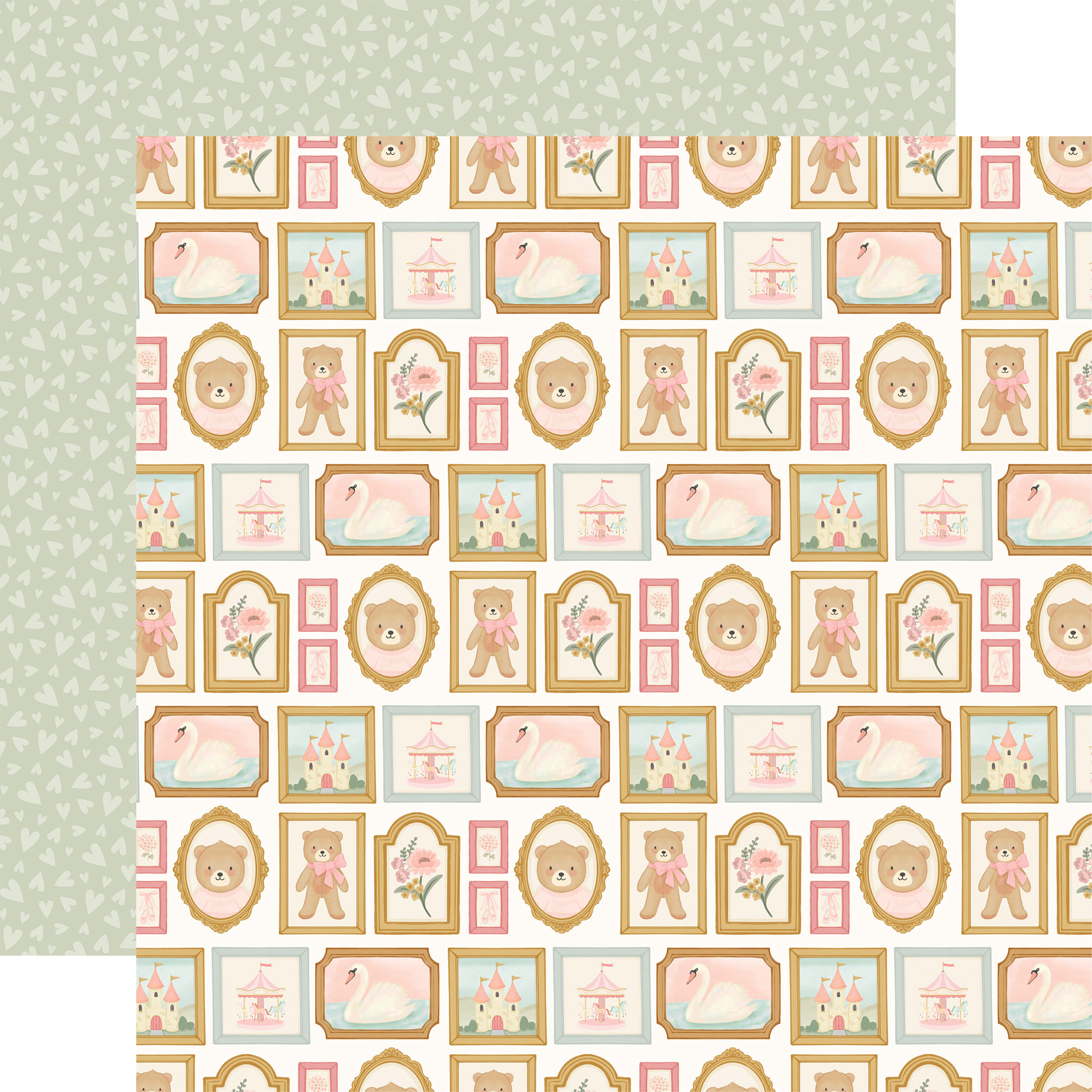 Carta Bella Little Lullbies Baby Girl 12X12 Girl Nursery Wall Art