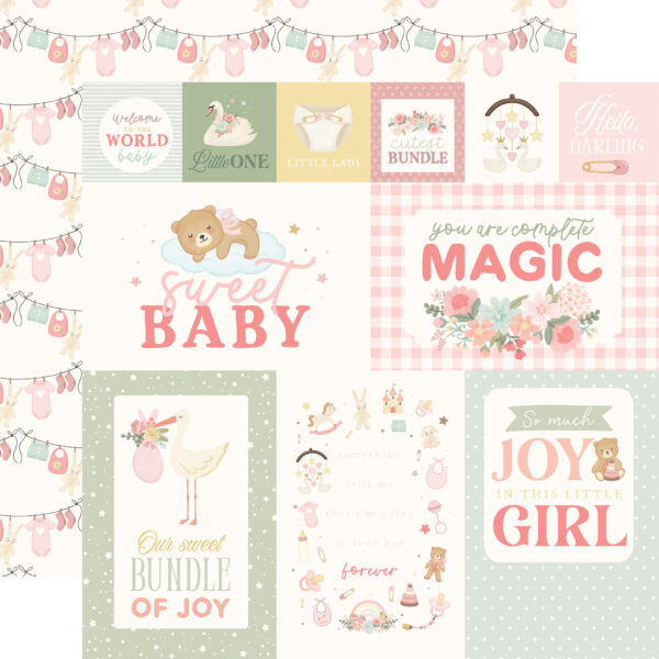 Carta Bella Little Lullbies Baby Girl 12X12 Multi Journaling Cards Carta Bella Little Lullbies Baby Girl 12X12 Multi Journaling Cards