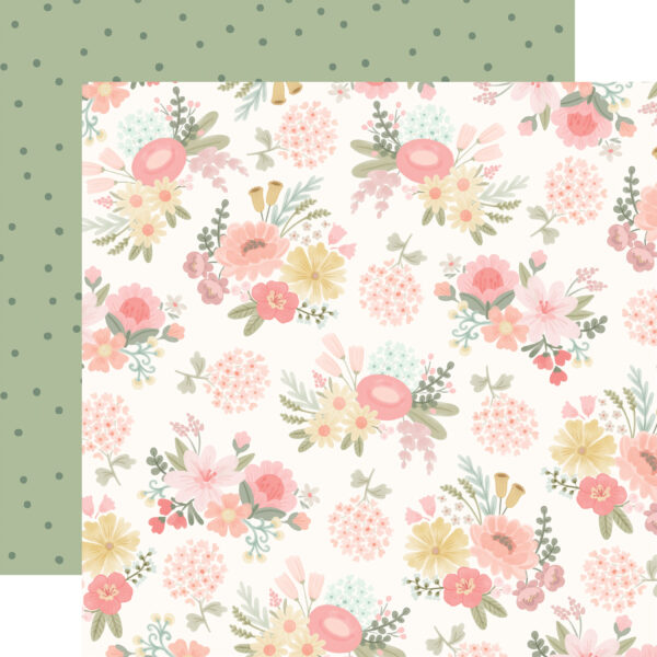 Carta Bella Little Lullbies Baby Girl 12X12 Little Lady Floral Carta Bella Little Lullbies Baby Girl 12X12 Little Lady Floral