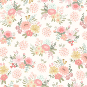 Carta Bella Little Lullbies Baby Girl 12X12 Little Lady Floral