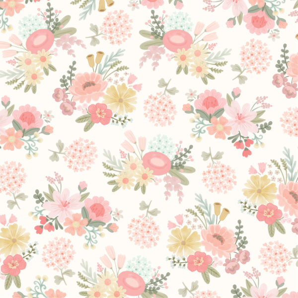 Carta Bella Little Lullbies Baby Girl 12X12 Little Lady Floral