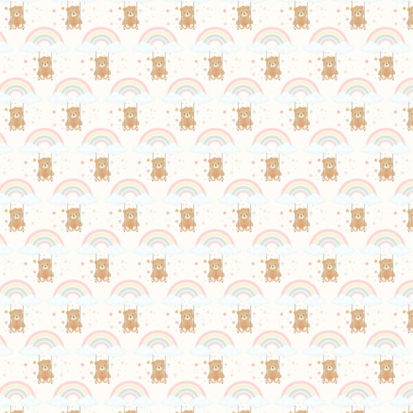 Carta Bella Little Lullbies Baby Girl 12X12 Special Delivery Bear