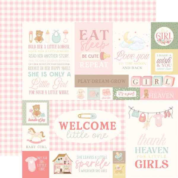 Carta Bella Little Lullbies Baby Girl 12X12 Baby Girl Journaling Cards Carta Bella Little Lullbies Baby Girl 12X12 Baby Girl Journaling Cards