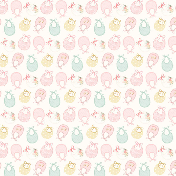 Carta Bella Little Lullbies Baby Girl 12X12 Sweet Girl Bibs