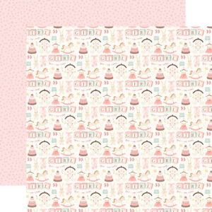 Carta Bella Little Lullbies Baby Girl 12X12 A Little Girl's Toys