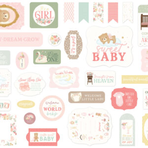 Carta Bella Little Lullabies Baby Girl Ephemera