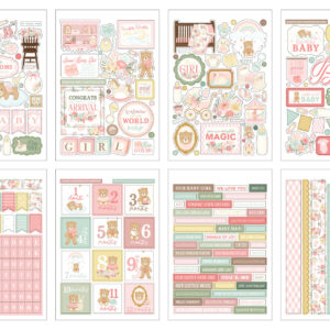 Carta Bella Little Lullabies Baby Girl Sticker Book