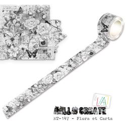 AALL & CREATE WASHI FLORA ET CARTA