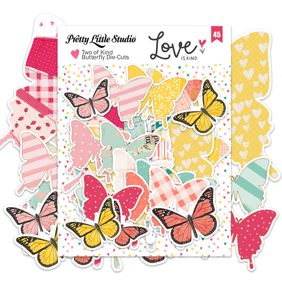 Pretty Little Studio Love Is Kind Die-cuts Two of A Kind Butterflies