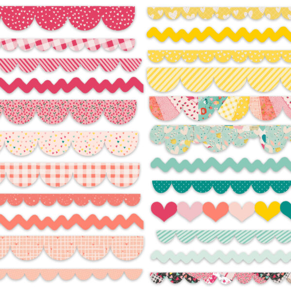 Pretty Little Studio Love Is Kind Die-cuts Side By Side Scallops