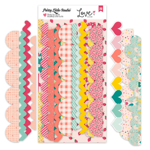Pretty Little Studio Love Is Kind Die-cuts Side By Side Scallops Pretty Little Studio Love Is Kind Die-cuts Side By Side Scallops