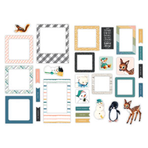 Pretty Little Studio Frosty & Friends Die-cuts Snow Angel Frames