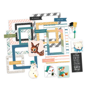 Pretty Little Studio Frosty & Friends Die-cuts Snow Angel Frames