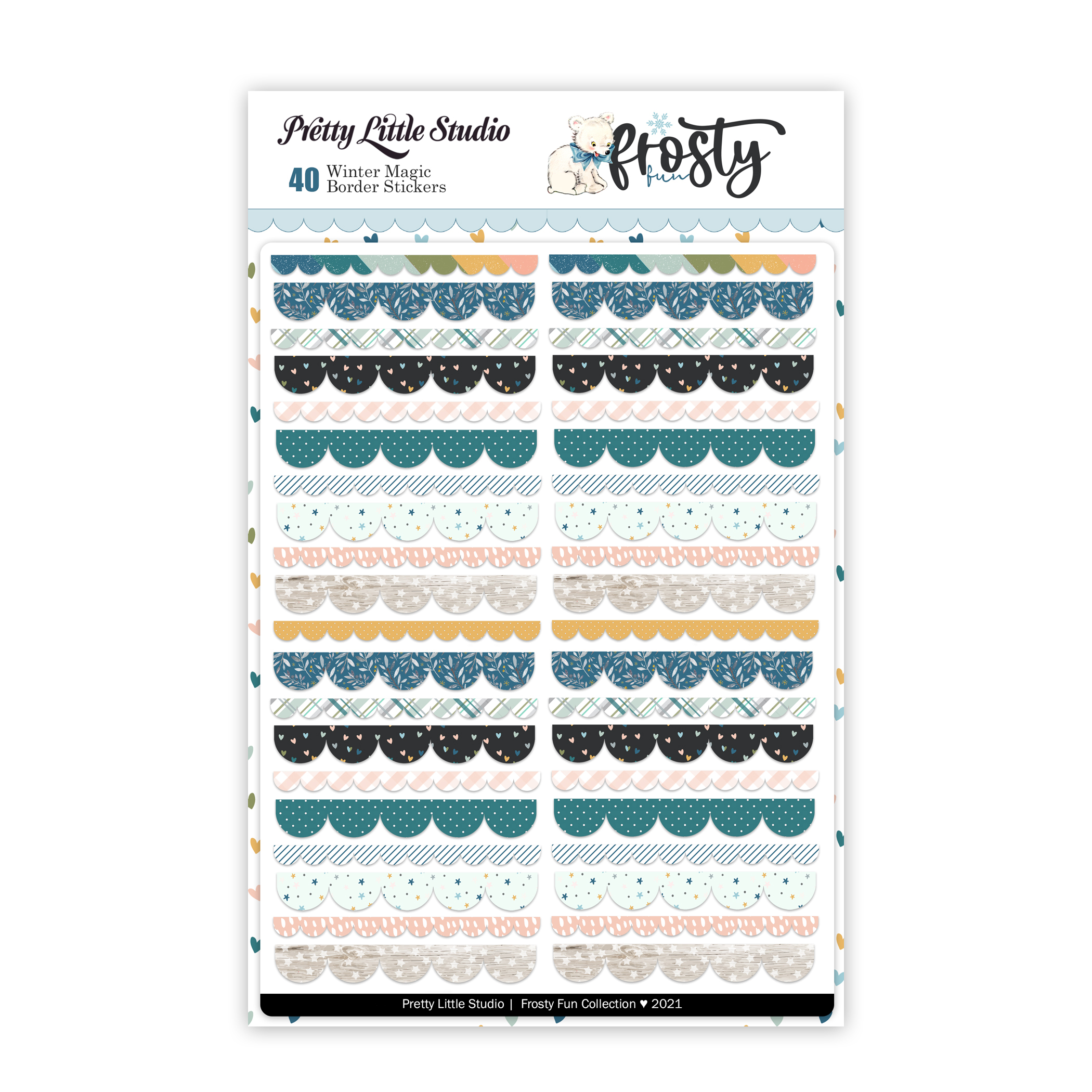 Pretty Little Studio Frosty & Friends Stickers Winter Magic