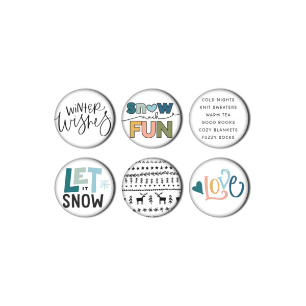 Pretty Little Studio Frosty & Friends Flair Let It Snow