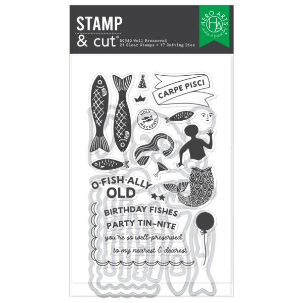 Hero Arts Stamp & Cut Set Well Preserved