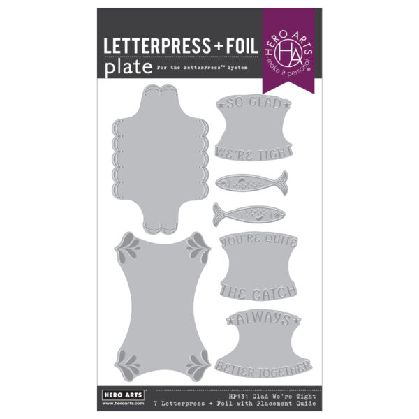 Hero Arts Press + Foil Glad We’re Tight Hero Arts Press + Foil Glad We're Tight