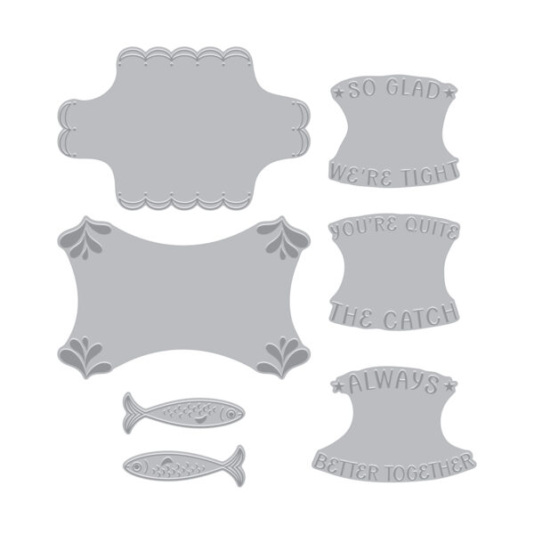 Hero Arts Press + Foil Glad We're Tight