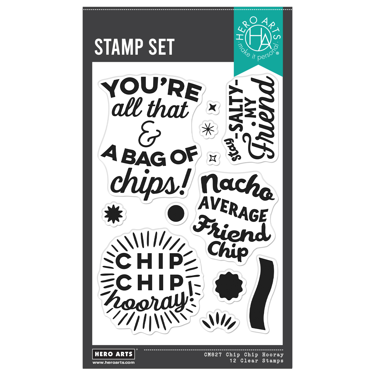 Hero Arts Stamp Chip Chip Hooray