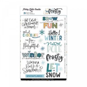 Pretty Little Studio Frosty & Friends Stickers Fruitcake Stitches Clear