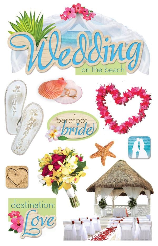PAPER HOUSE 3D BEACH WEDDING