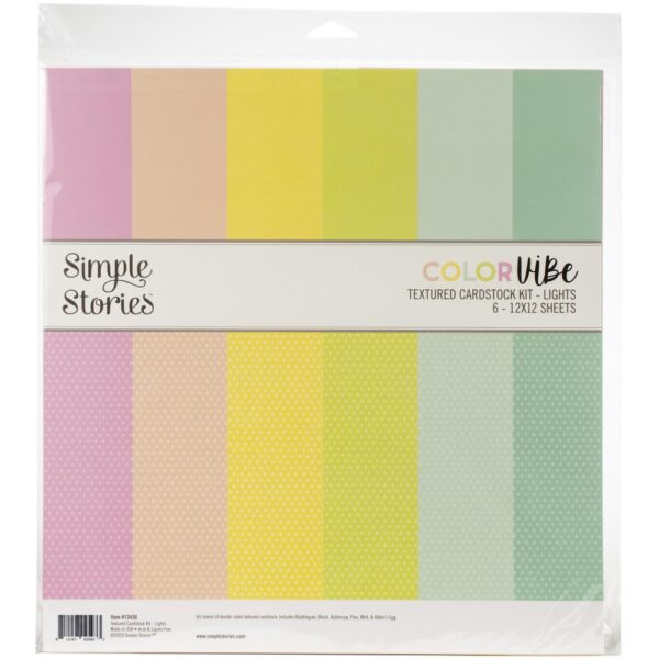 SIMPLE STORIES COLOR VIBE 12X12 COLLECTION LIGHTS SIMPLE STORIES COLOR VIBE 12X12 COLLECTION LIGHTS