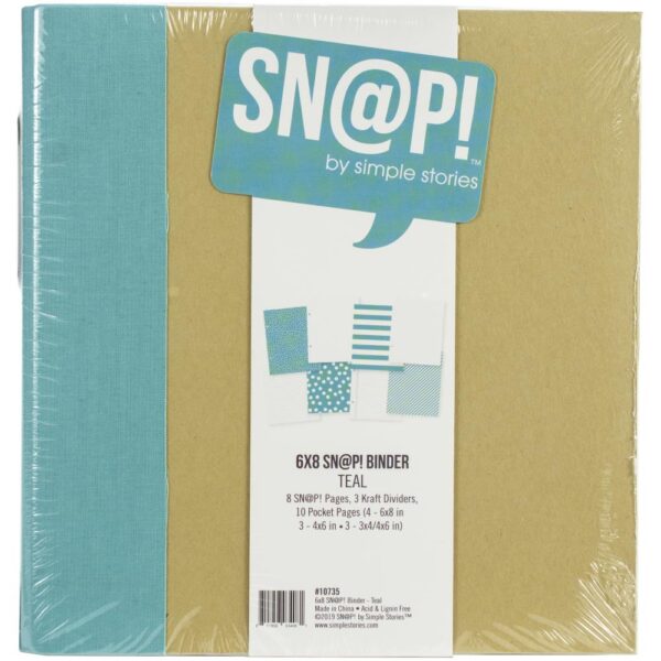 SIMPLE STORIES SN@P BINDER TEAL