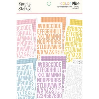 SS COLOR VIBE 6X8 ALPHA STICKERS SPRING