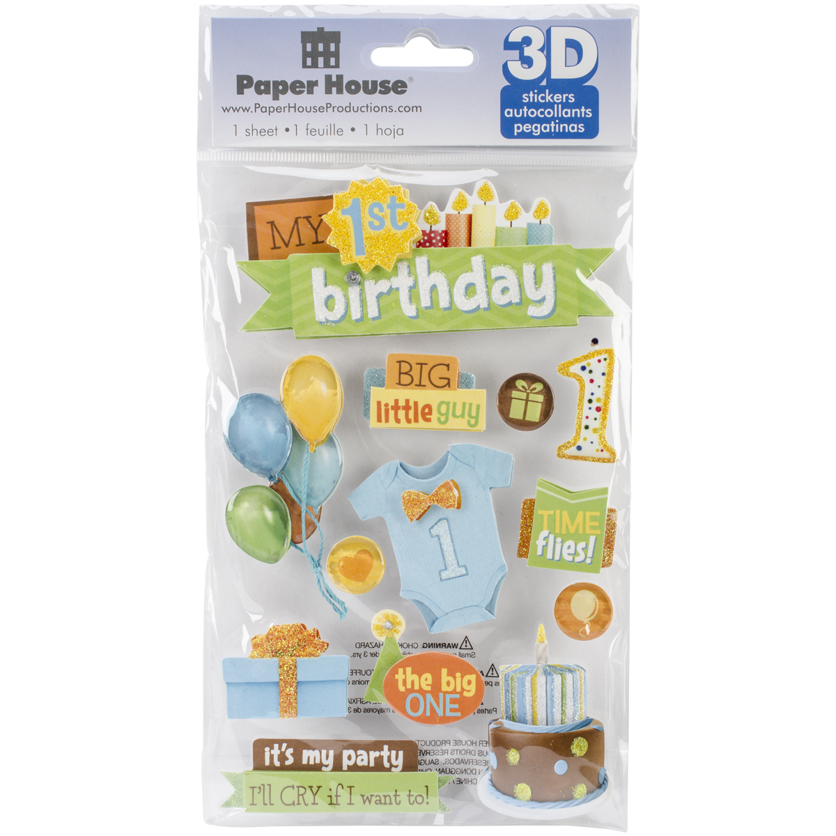 PAPER HOUSE 3D MY FIRST BIRTHDAY BOY