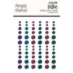 Simple Stories Color Vibe Enamel Dots Darks