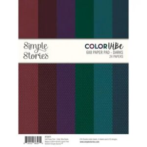 Simple Stories Color Vibe Darks 6X8 Paper Pad