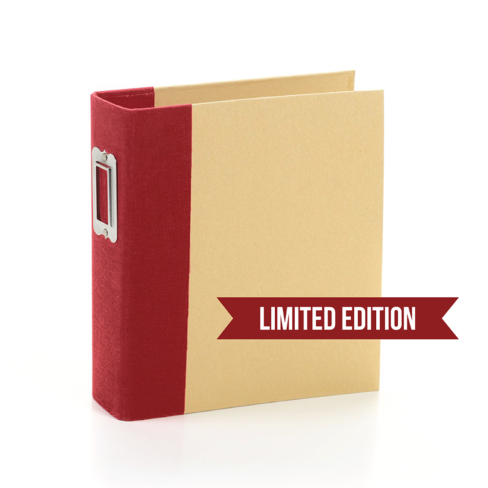 Simple Stories sn@P! Limited Edition 6X8 Binder Cranberry