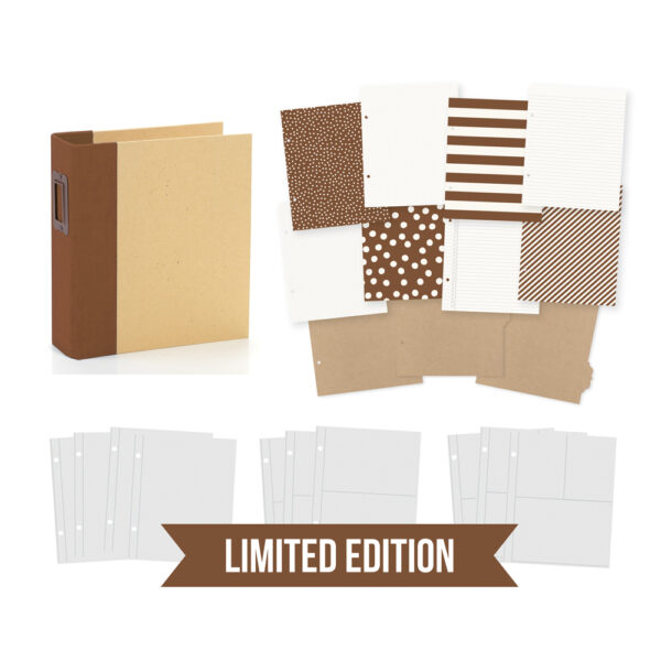 Simple Stories sn@P! Limited Edition 6X8 Binder Brown