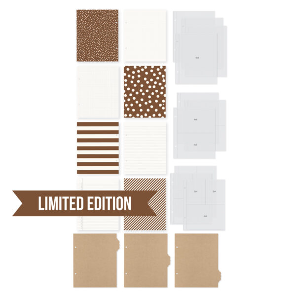 Simple Stories sn@P! Limited Edition 6X8 Binder Brown