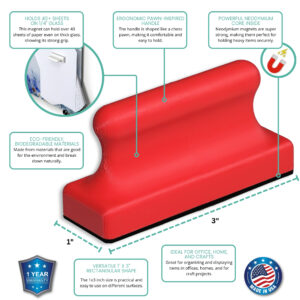 Glass Board Studios Megapawn Magnet Cherry Red