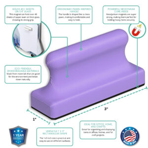Glass Board Studios Megapawn Magnet Periwinkle Purple
