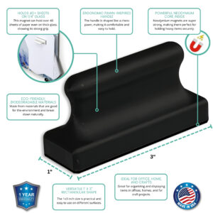 Glass Board Studios Megapawn Magnet Jet Black