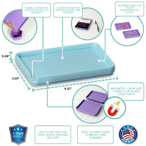 Glass Board Studios Magink Tray (Set of 2) Ice Blue