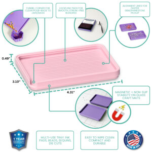 Glass Board Studios Magink Tray (Set of 2) Blush Pink